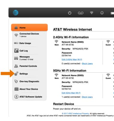 at&t router configuration