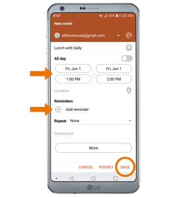 LG G6 (H871 / H871S) - Calendar - AT&T