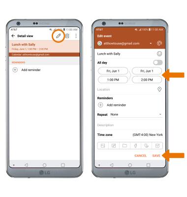 LG G6 (H871 / H871S) - Calendar - AT&T