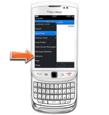 BlackBerry Torch 4G 9810 - Set up email - AT&T