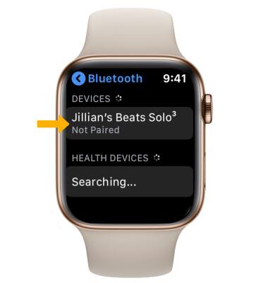 apple watch searching for bluetooth
