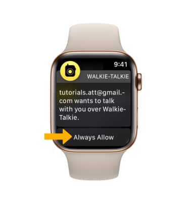 explique Orden alfabetico versus Apple Watch Series 4 with cellular - Walkie Talkie - AT&T