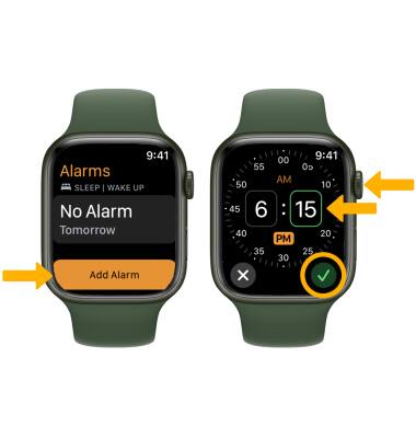 Apple Watch Series 7 (41 mm / 44 mm) - Fecha, hora y alarma - AT\u0026T