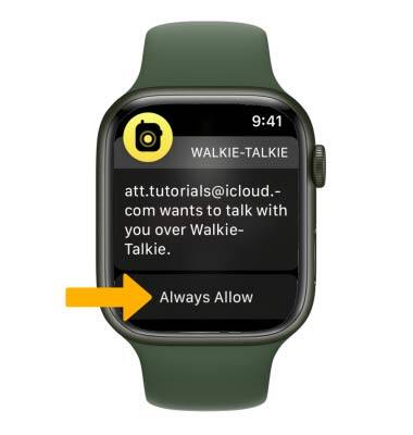 Apple Watch Series 7 (41 mm / 44 mm) - Walkie Talkie - AT\u0026T