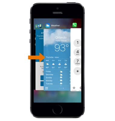 Apple iPhone 5s - View or Close Running Apps - AT&T