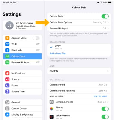 Apple iPad 6th Gen (2018) - Signal & Cellular Data - AT&T
