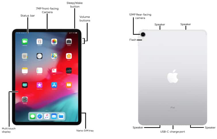 Apple 11    12 9-inch Ipad Pro  2018  Diagram