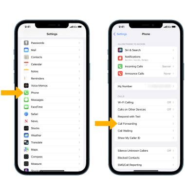 Apple iPhone 12 Pro Max - Call Forwarding - AT&T