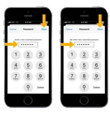 Apple iPhone SE (2016) - Change or Reset Voicemail Password - AT&T