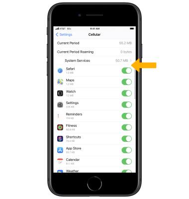 Apple Iphone Se 2020 View Manage Data At T