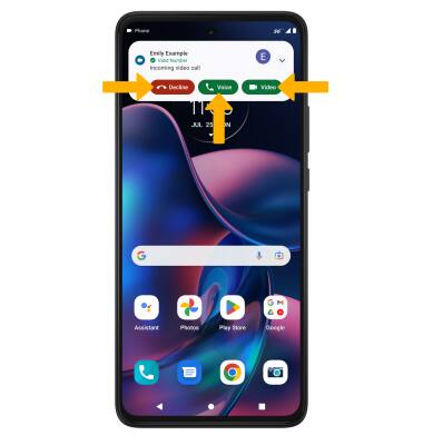 Motorola edge (2022) (XT2205-2) - Make & Receive an AT&T Video Call - AT&T