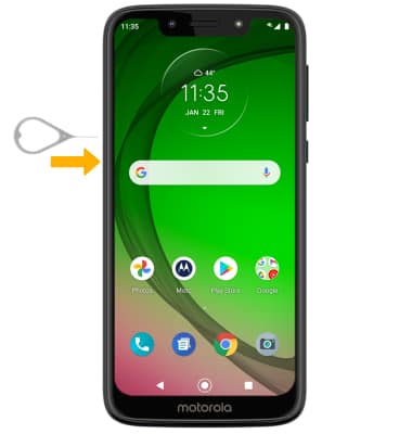 Motorola moto g7 PLAY (XT1952-5) - Insert SIM & Memory Card