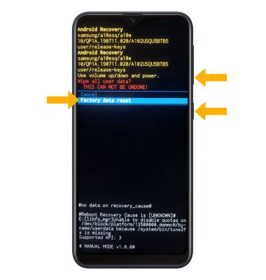 Samsung Galaxy A10e (A102U) - Reset Device - AT&T