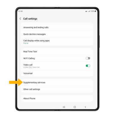 Samsung Galaxy Z Fold3 5G (SM-F926U) - Call Forwarding - AT&T