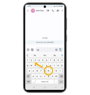 Samsung Galaxy S23 FE (SM-S711U) - Keyboard &amp; Typing - AT&amp;T