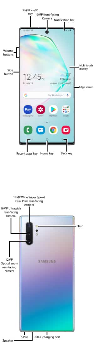 Samsung Galaxy Note 10 / Note 10+ (N970U/N975U) - Signal & Cellular Data -  AT&T
