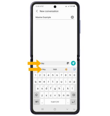 Samsung Galaxy Z Flip 5g Sm F707u Keyboard Typing At T