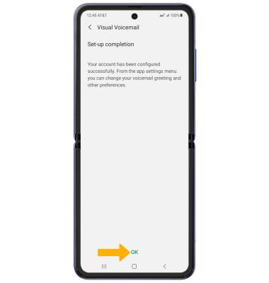 Samsung Galaxy Z Flip 5G (SM-F707U) - Set Up Voicemail - AT&T