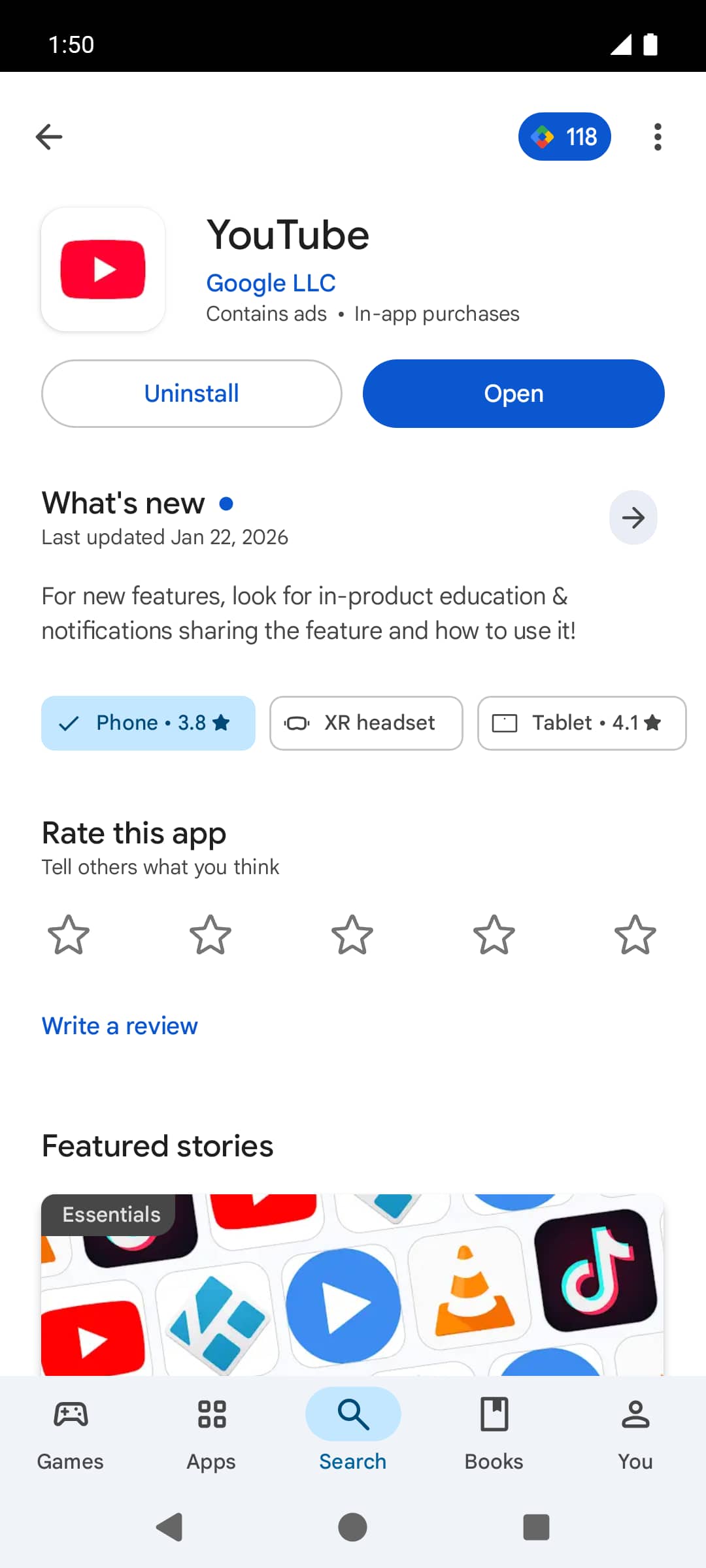 From the Settings app, scroll to and tap Apps.