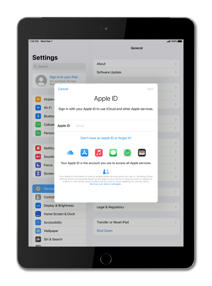 From the Settings app, scroll to and tap Apps.
