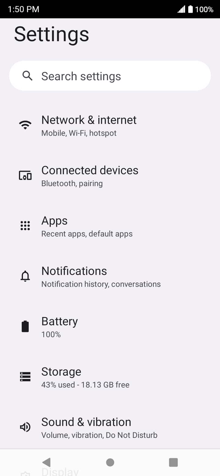 From the Settings app, scroll to and tap Apps.