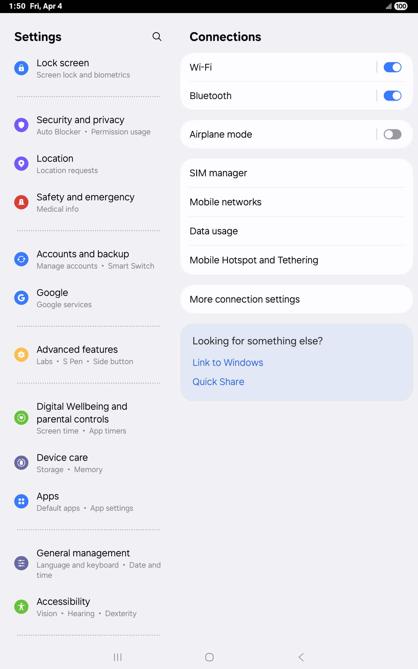 En la aplicación Settings, toca Apps.