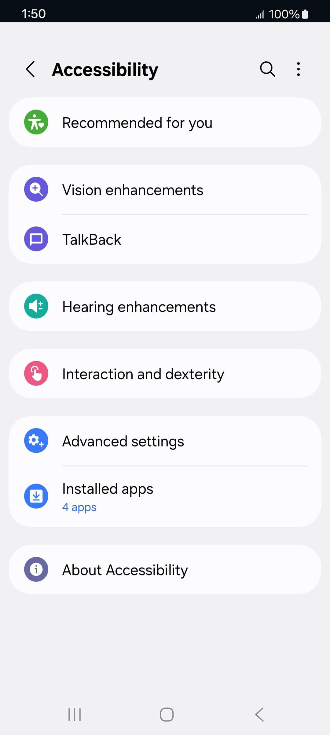 From the Settings app, scroll to and tap Apps.