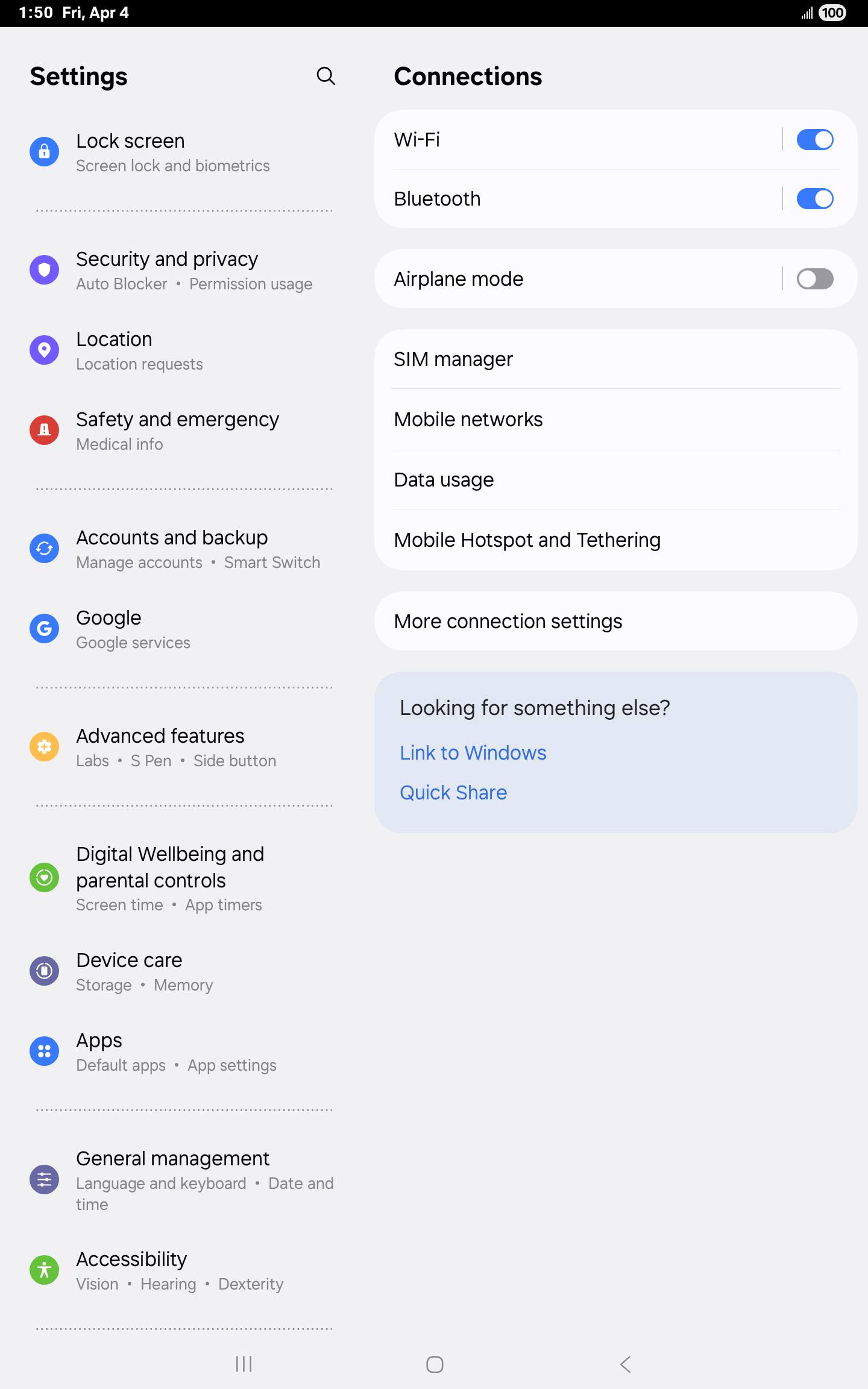 From the Settings app, scroll to and tap Apps.