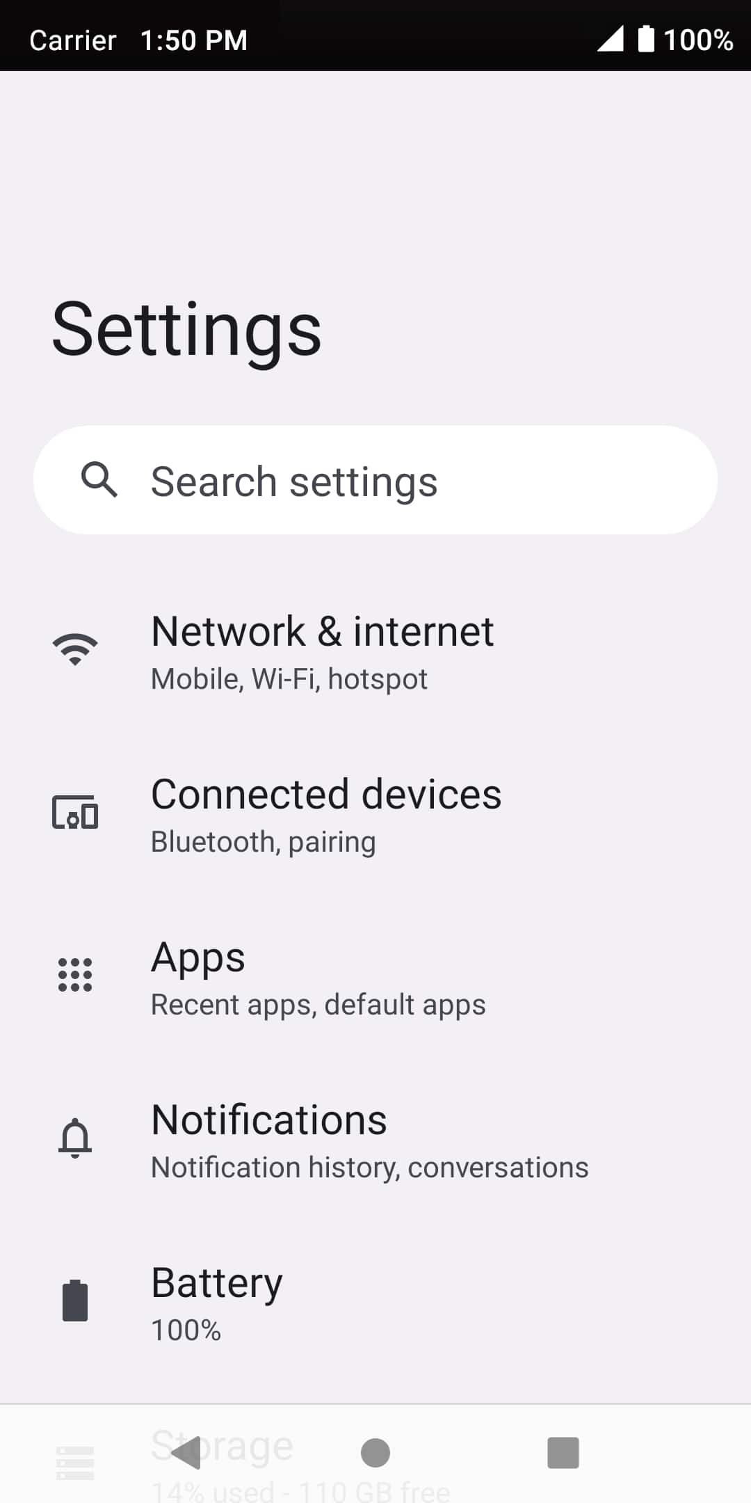 From the Settings app, scroll to and tap Apps.