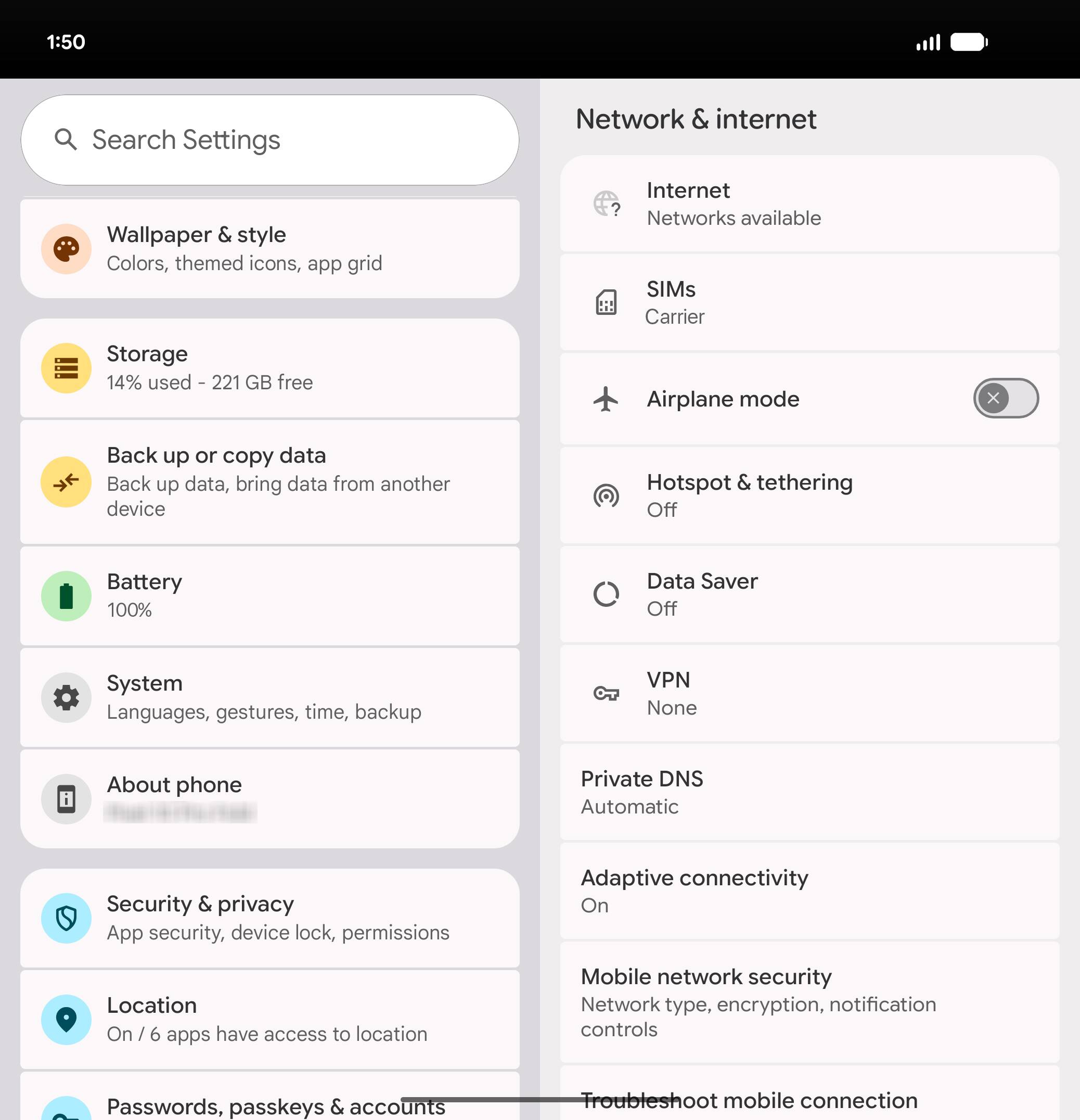 From the Settings app, scroll to and tap Apps.