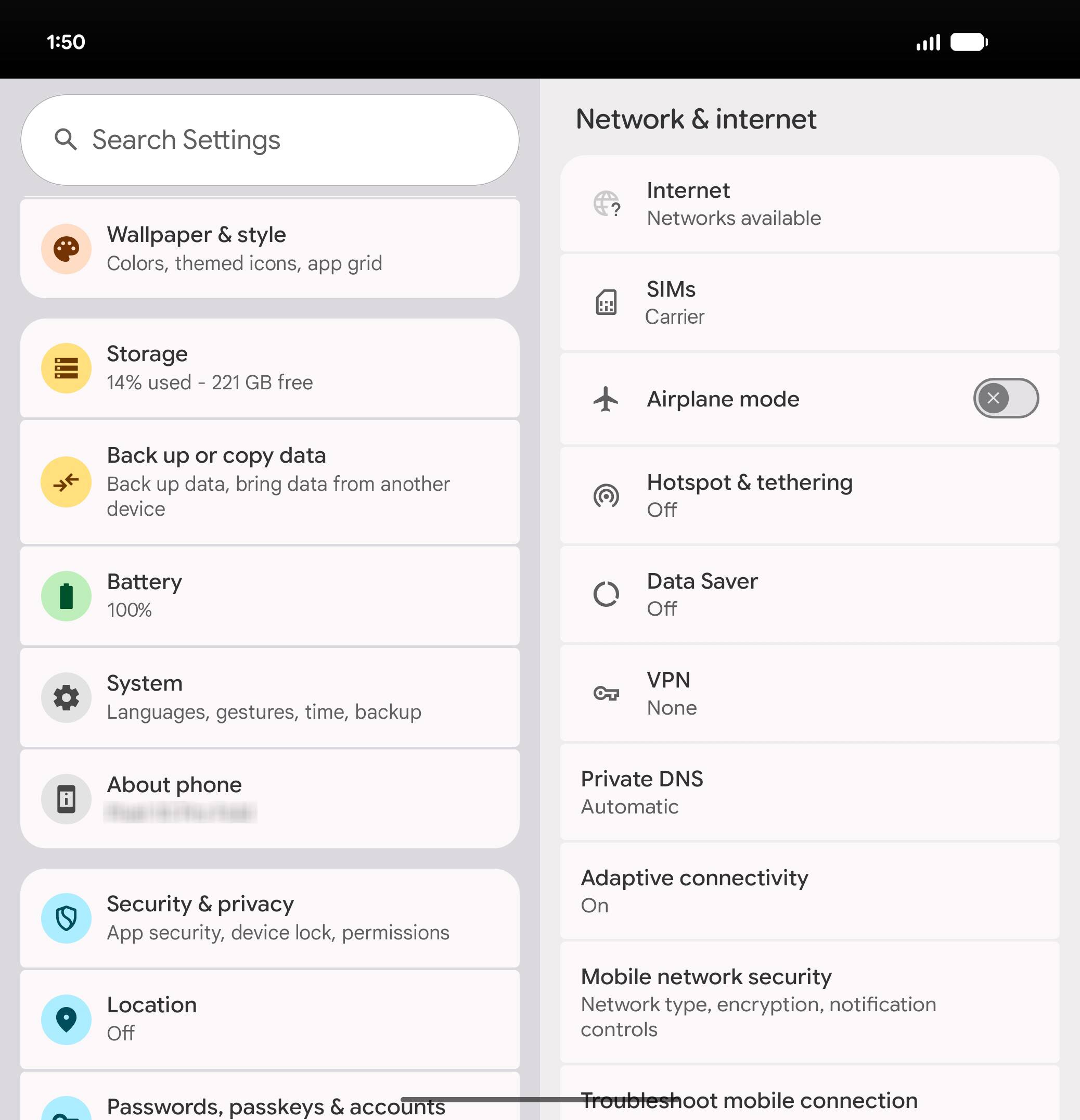 From the Settings app, scroll to and tap Apps.