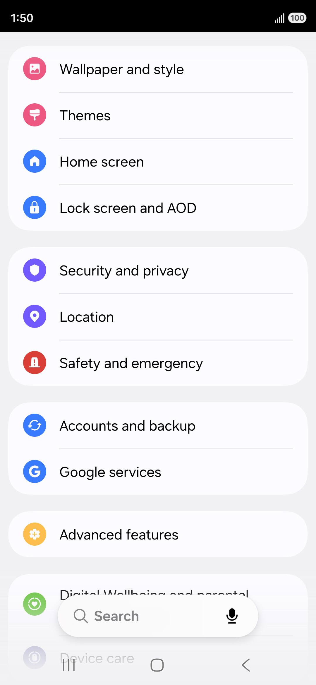 From the Settings app, scroll to and tap Apps.