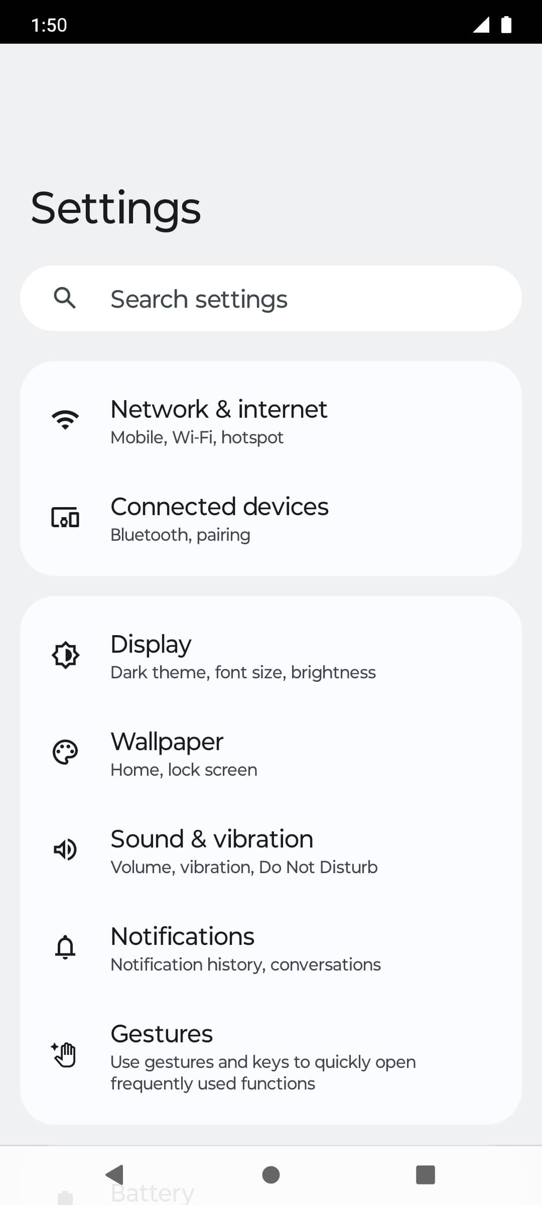 From the Settings app, scroll to and tap Apps.