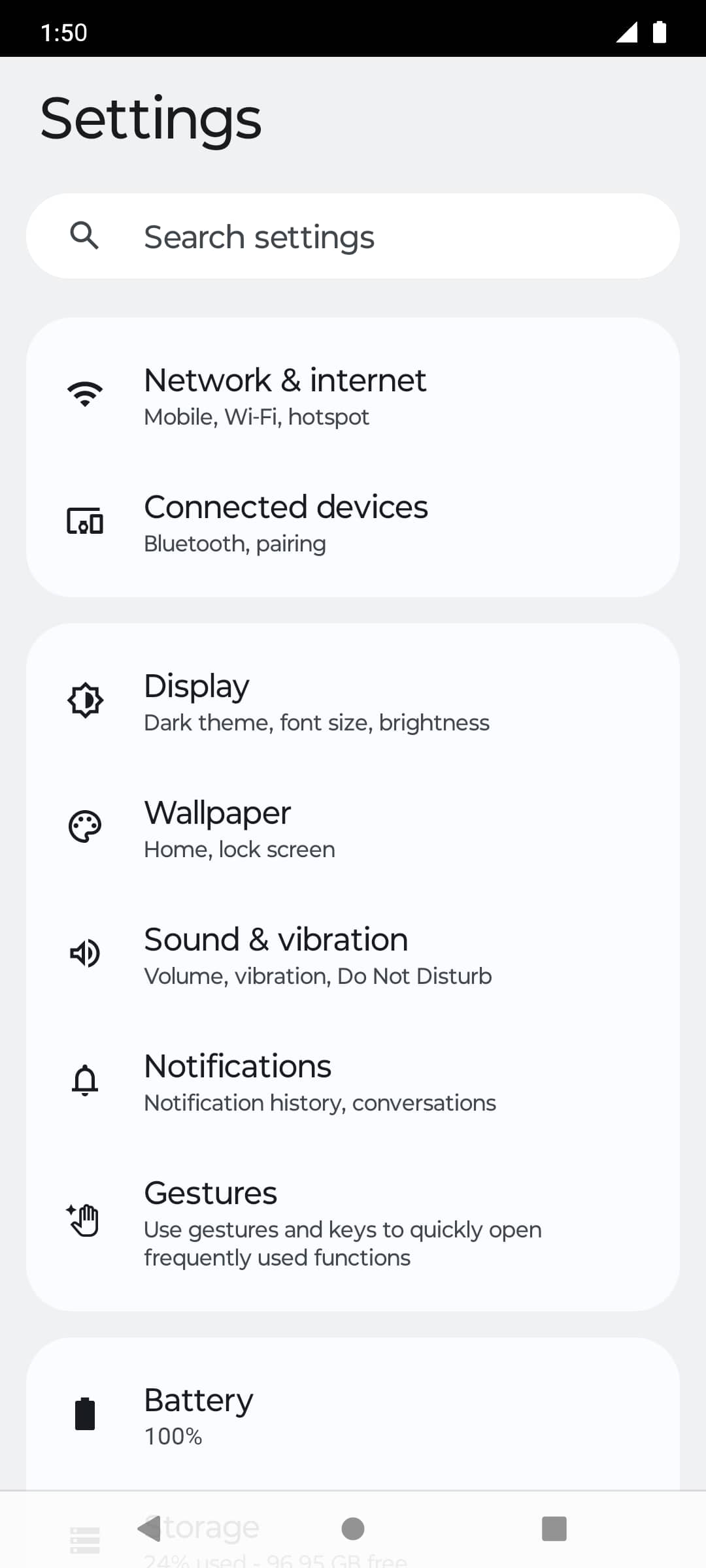 From the Settings app, scroll to and tap Apps.