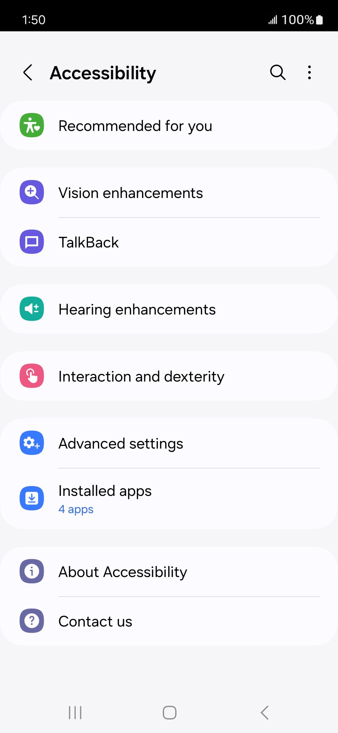 From the Settings app, scroll to and tap Apps.