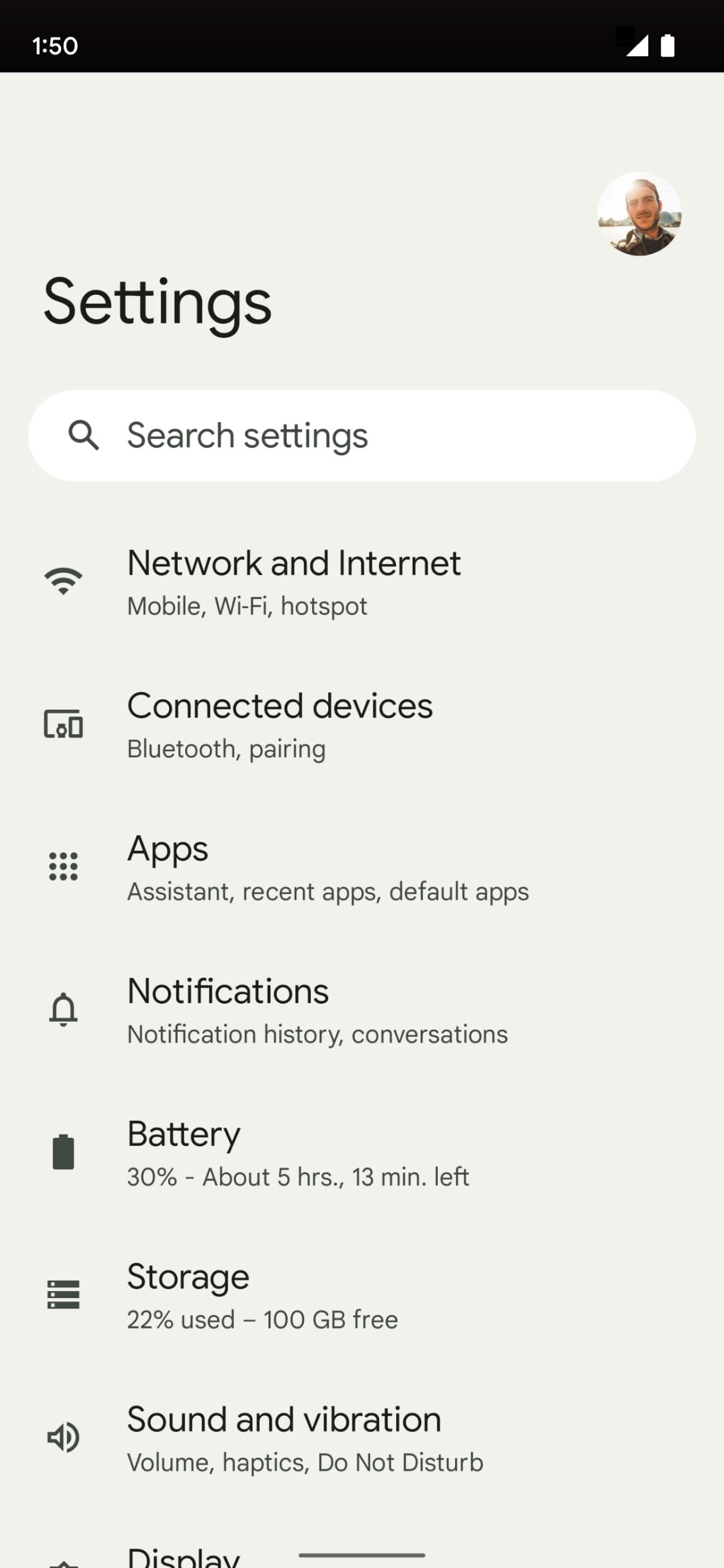From the Settings app, scroll to and tap Apps.