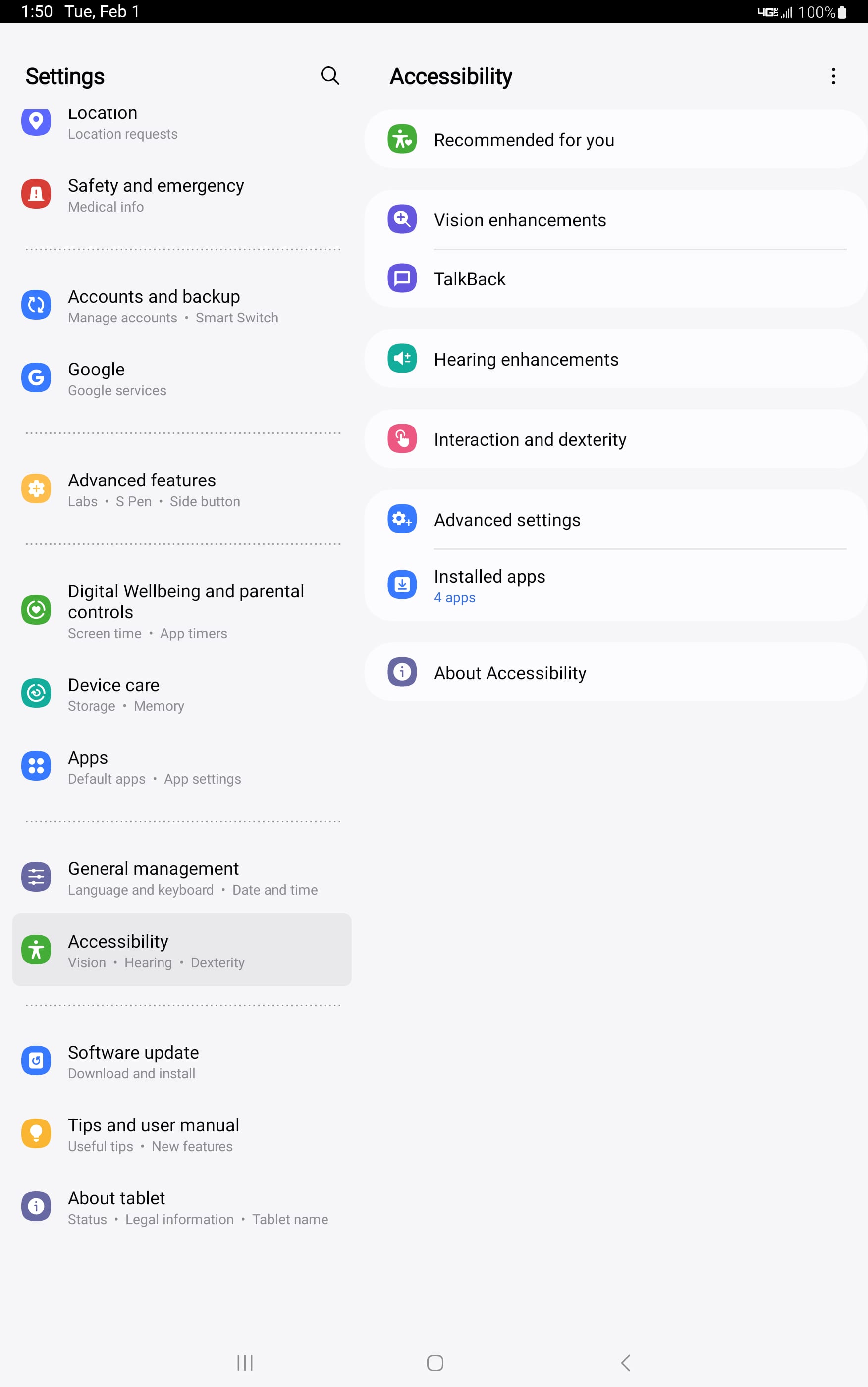 From the Settings app, scroll to and tap Apps.