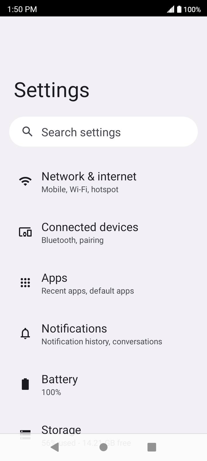 From the Settings app, scroll to and tap Apps.
