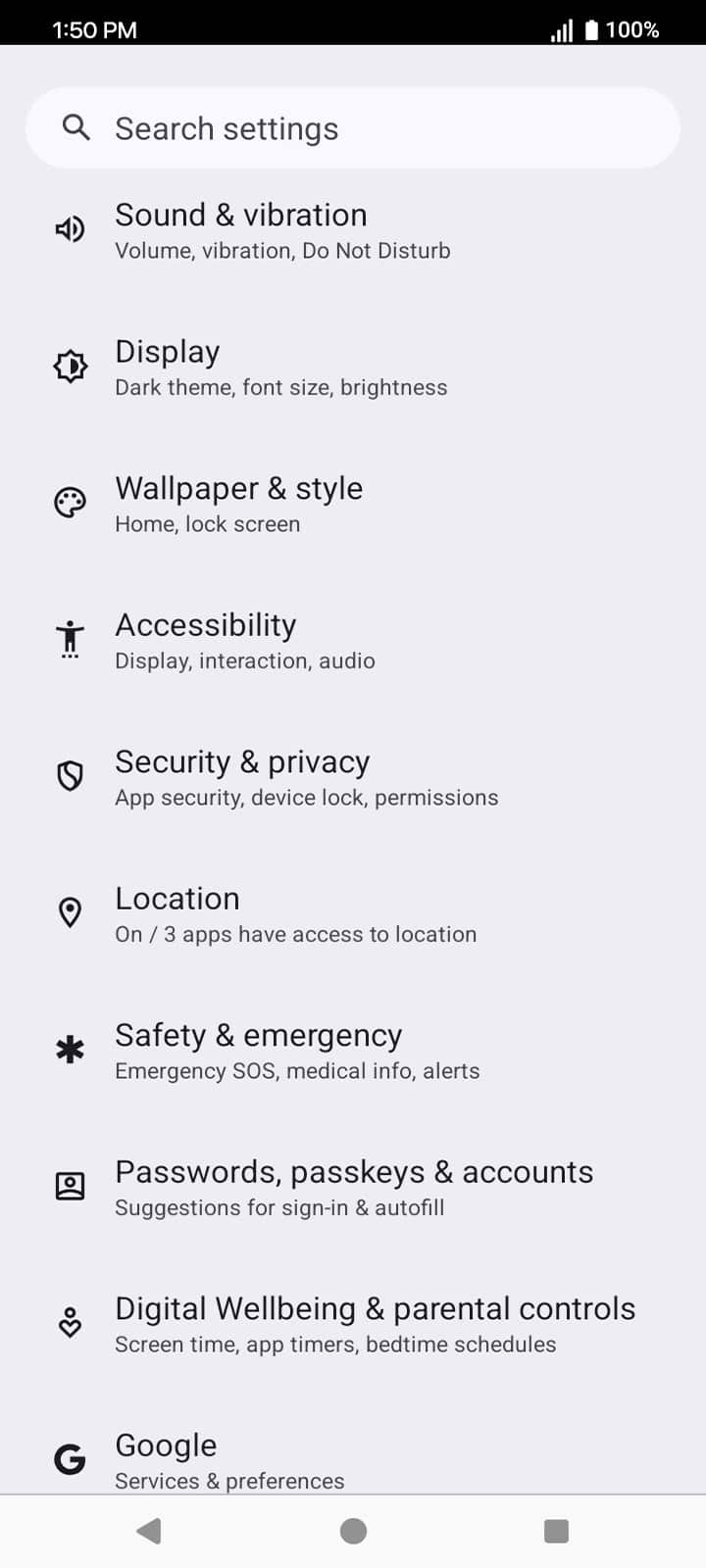 From the Settings app, scroll to and tap Apps.