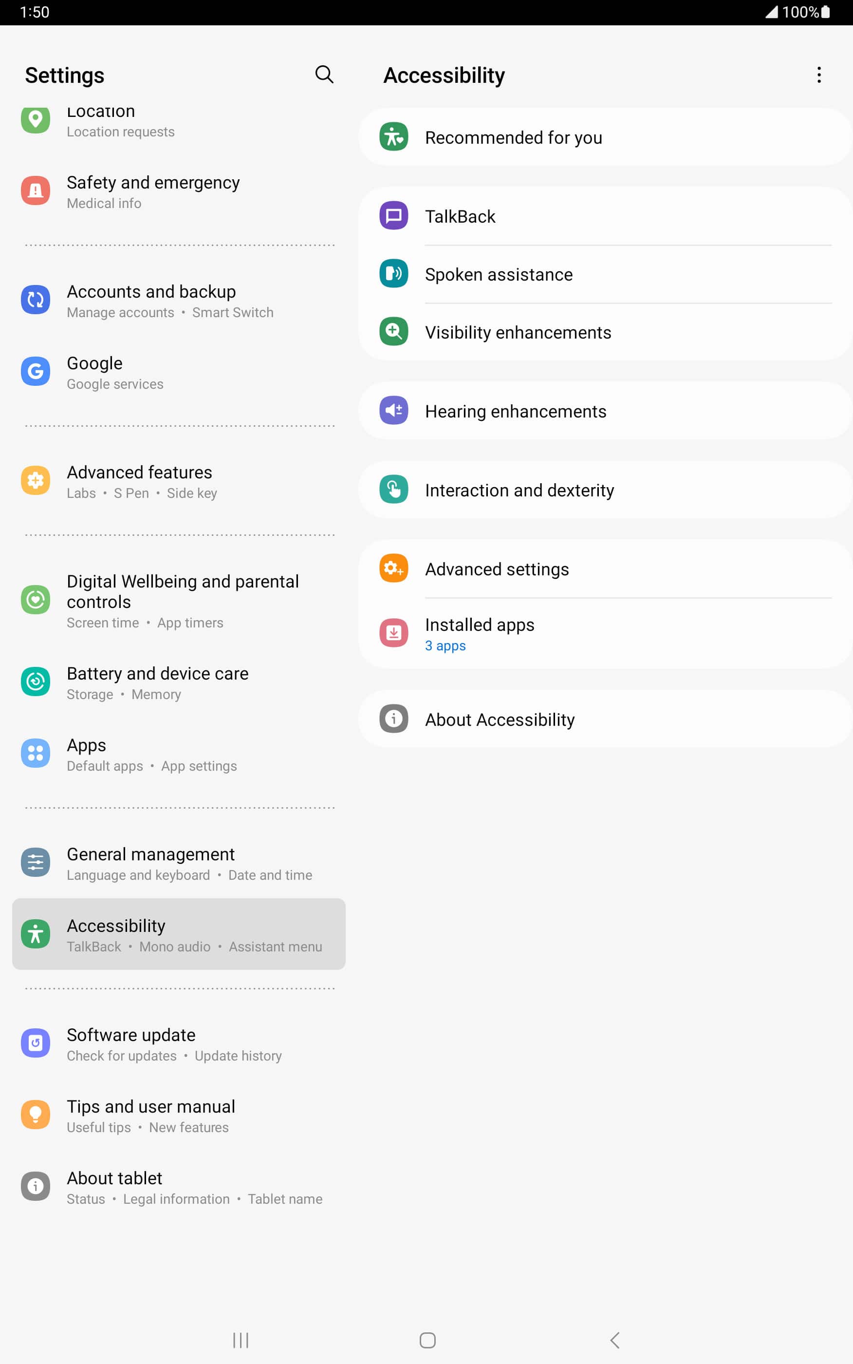 From the Settings app, scroll to and tap Apps.