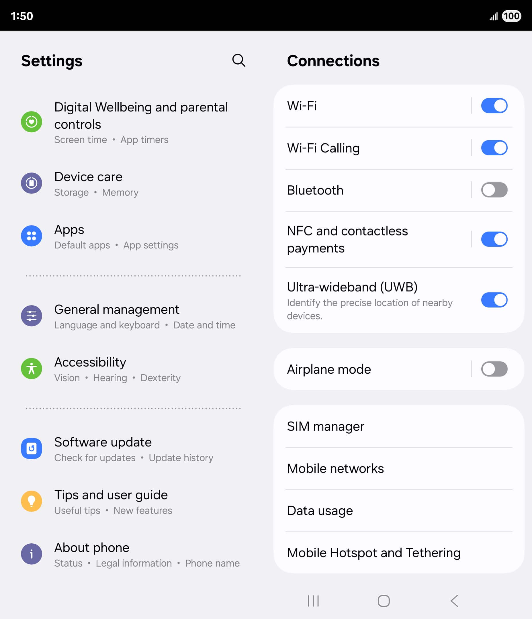 From the Settings app, scroll to and tap Apps.