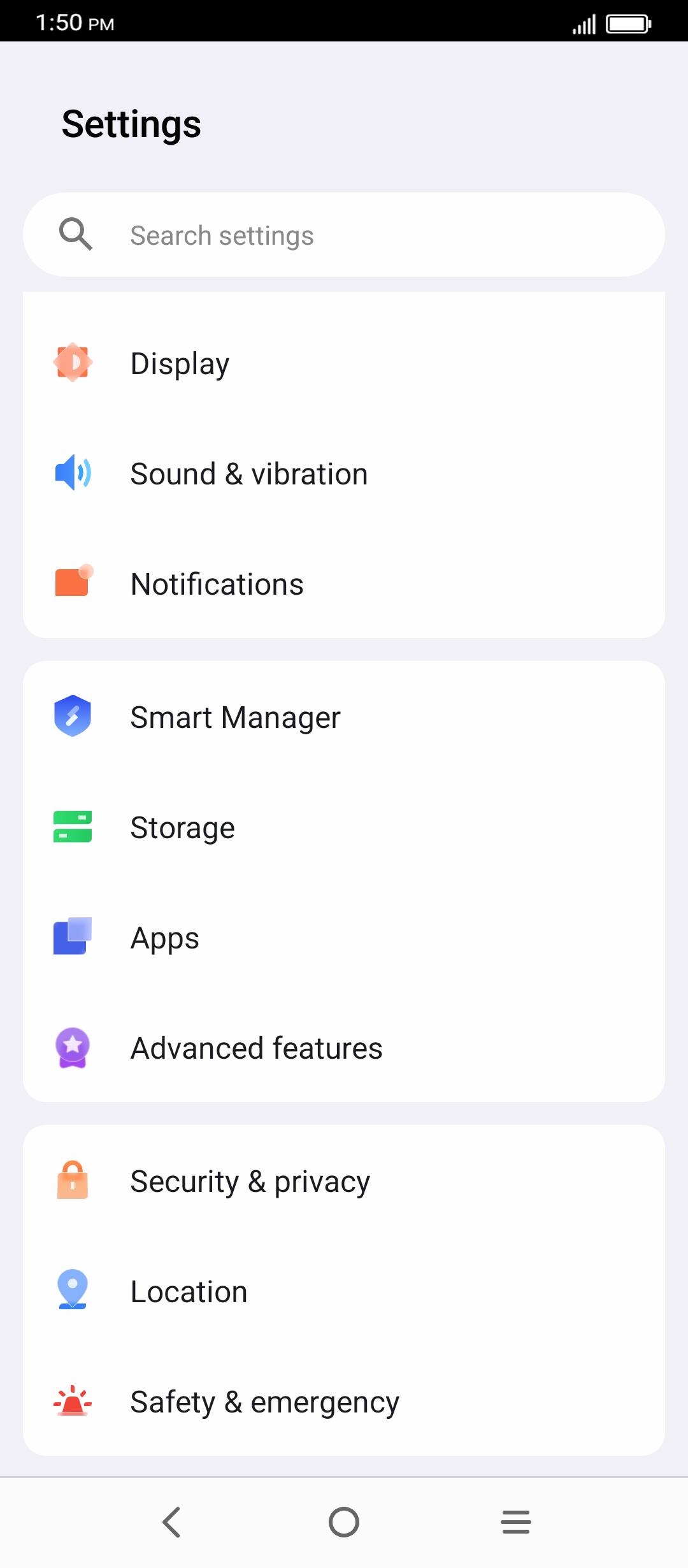 From the Settings app, scroll to and tap Apps.