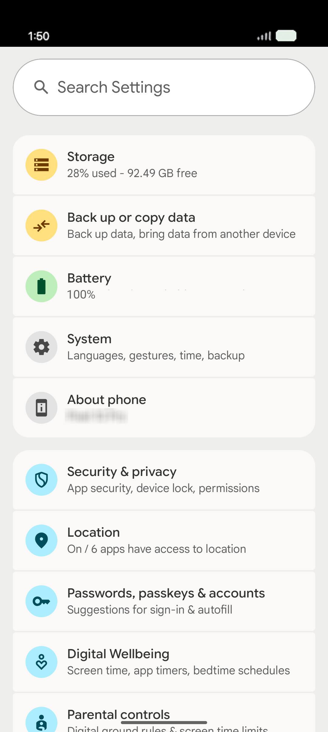 From the Settings app, scroll to and tap Apps.