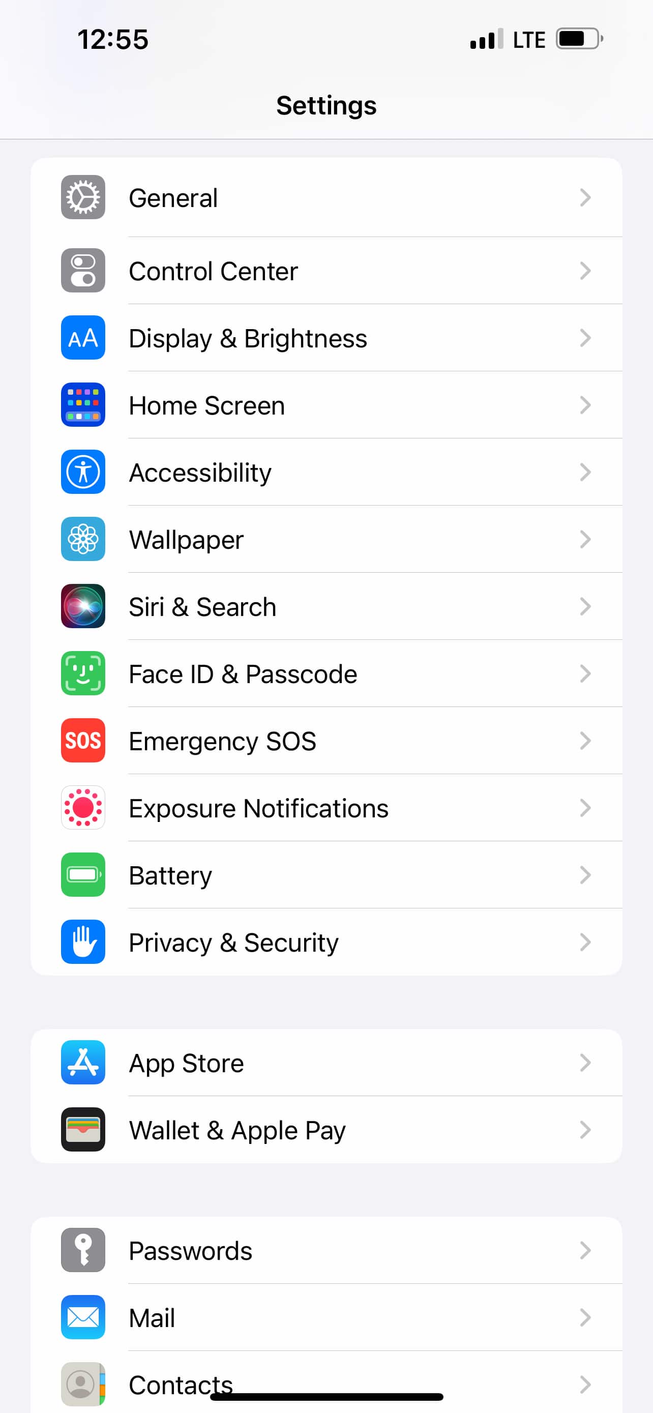 From the Settings app, scroll to and tap Apps.