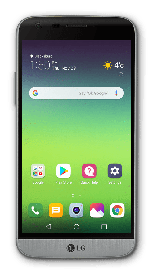 Getting to know the front of your device