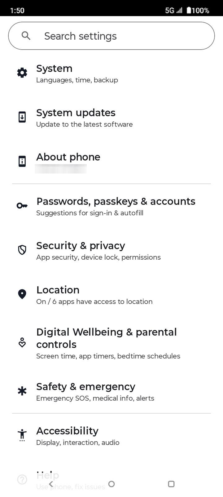 From the Settings app, scroll to and tap Apps.