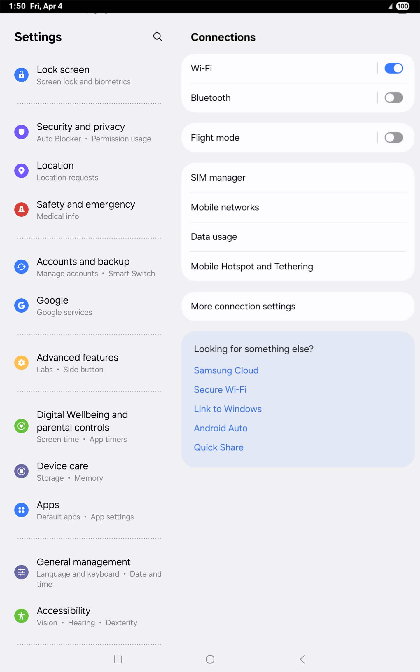 From the Settings app, scroll to and tap Apps.