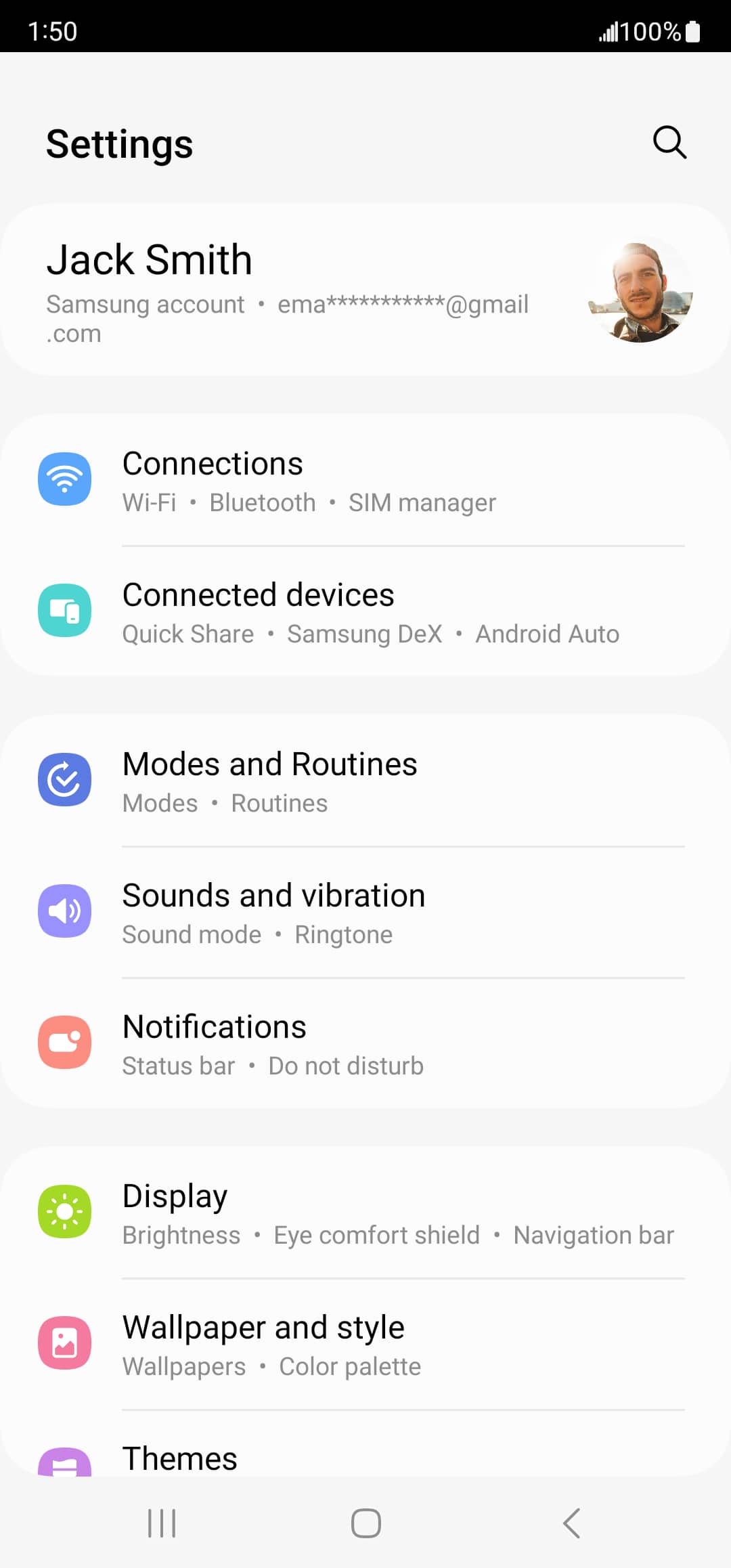 From the Settings app, scroll to and tap Apps.
