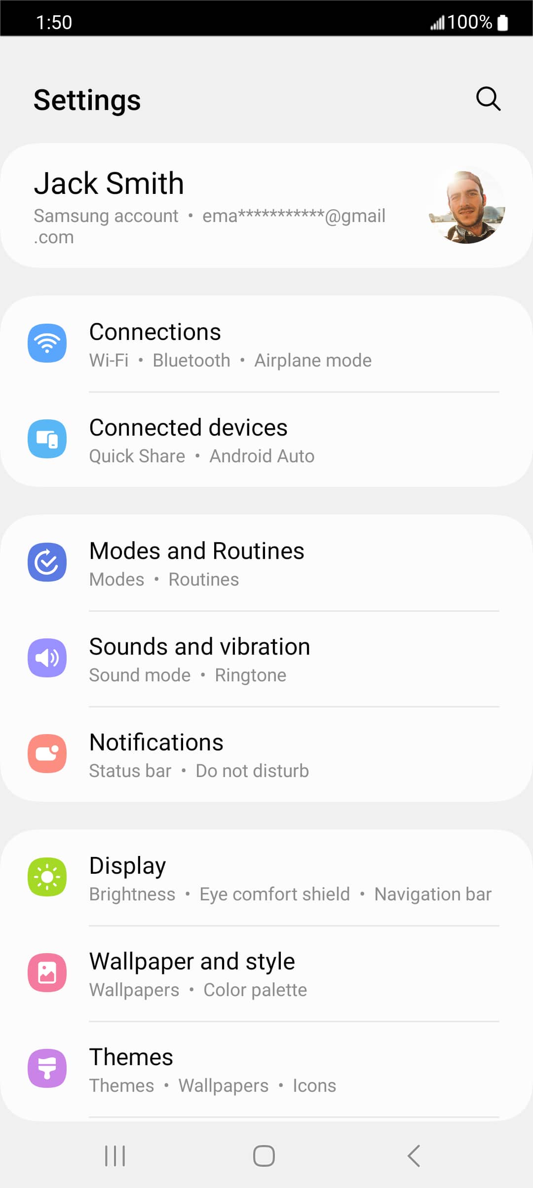 From the Settings app, scroll to and tap Apps.