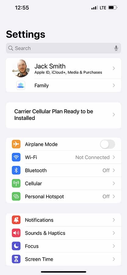 From the Settings app, scroll to and tap Apps.